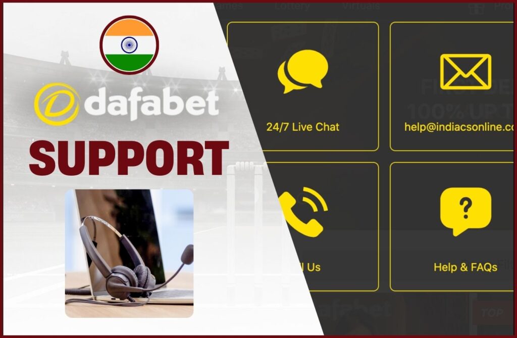 Dafabet gambling site Support instruction in India